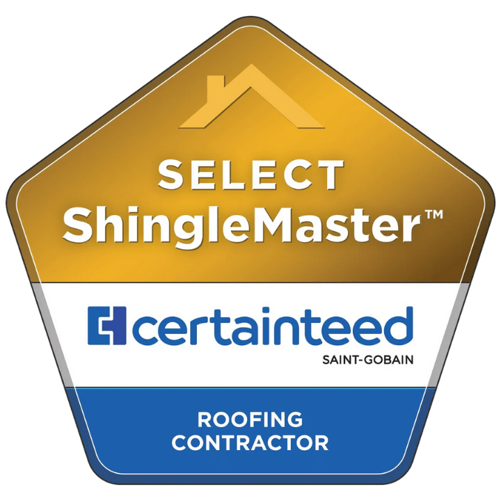 CertainTeed Select ShingleMaster certification badge